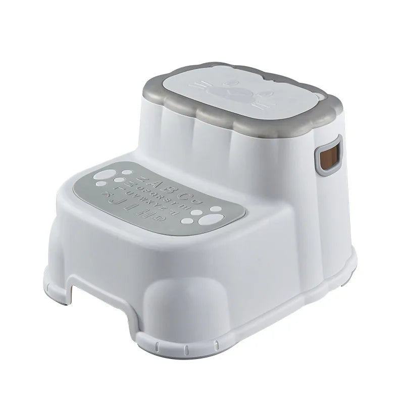 Adjustable Height Anti-Slip Footstool Thickened Plastic Bathroom Stool Child Safety Step Stool for Adults Washbasin Accessory