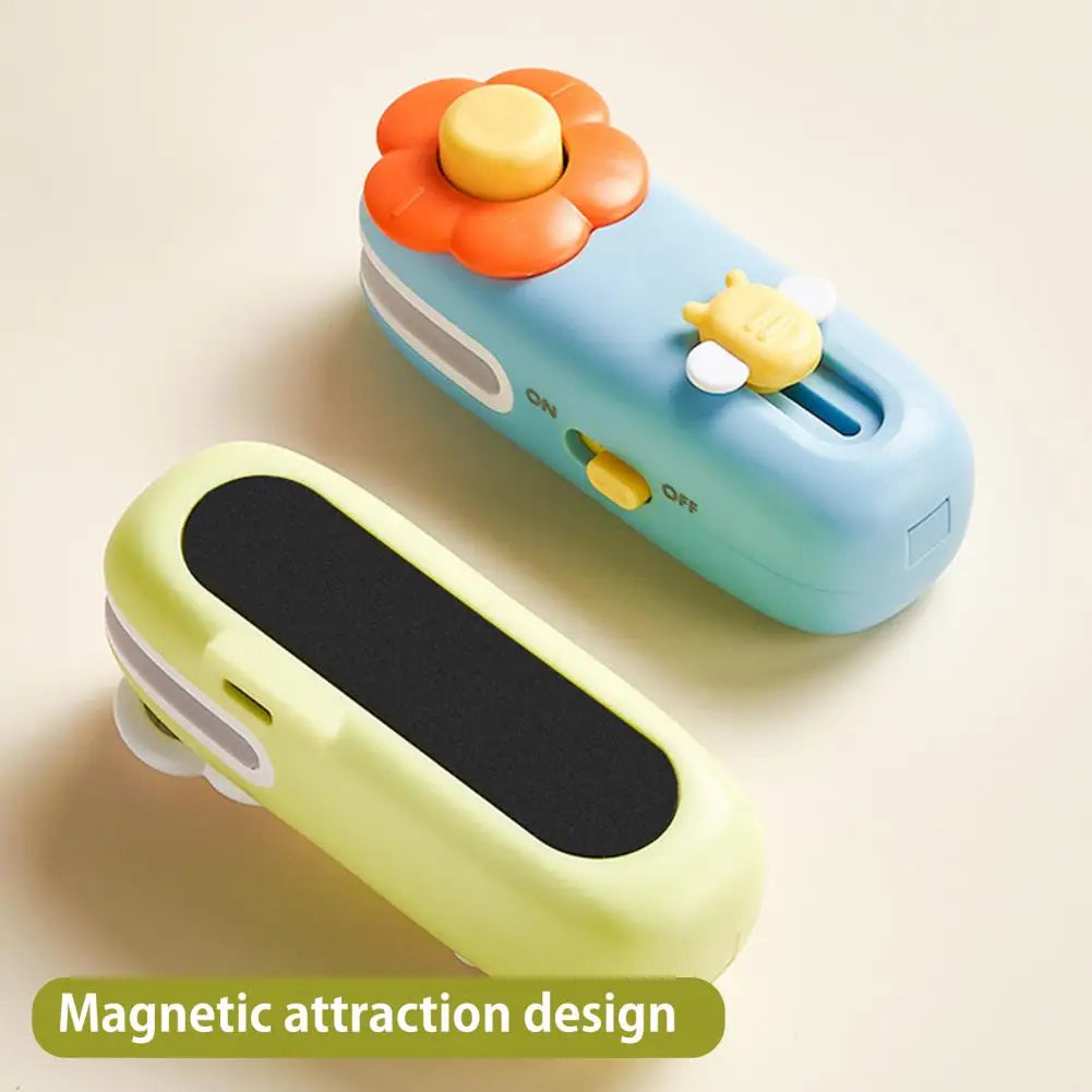10Cm Mini Bag Sealer and Cutter Rechargeable Chip Bag Sealing Machine for Snack Bags Quick Heat Compact Cutting Resealing Tool