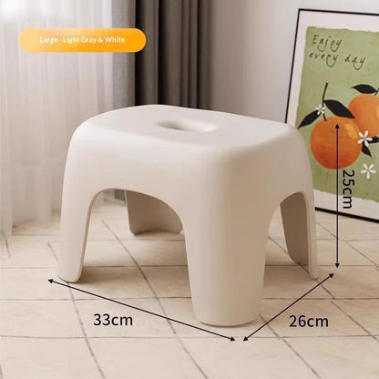 & Small Household Plastic Modern Low Stool Non-Slip Sturdy Durable Stackable Suitable for Living Room Bathroom Children'S Bath