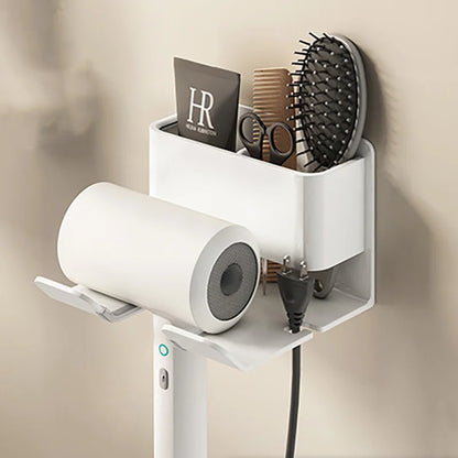 Hair Dryer Holder Wall Mounted Dryer Cradle Straightener Stand Hairdryer Organizer Toilet Blower Holder Shelf Bathroom Shelves