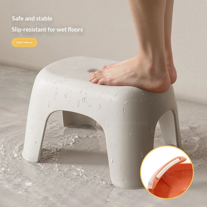 & Small Household Plastic Modern Low Stool Non-Slip Sturdy Durable Stackable Suitable for Living Room Bathroom Children'S Bath