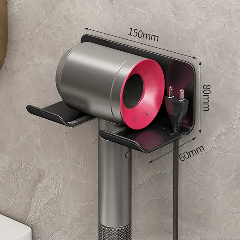 Hair Dryer Holder Wall Mounted Dryer Cradle Straightener Stand Hairdryer Organizer Toilet Blower Holder Shelf Bathroom Shelves
