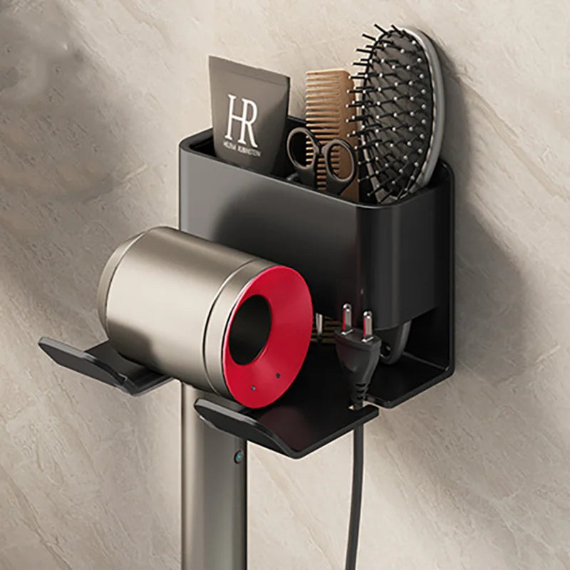 Hair Dryer Holder Wall Mounted Dryer Cradle Straightener Stand Hairdryer Organizer Toilet Blower Holder Shelf Bathroom Shelves